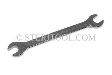 #10034 - Stainless Steel 4mm x 5mm Open End Wrench. wrench, open end, stainless steel, spanner